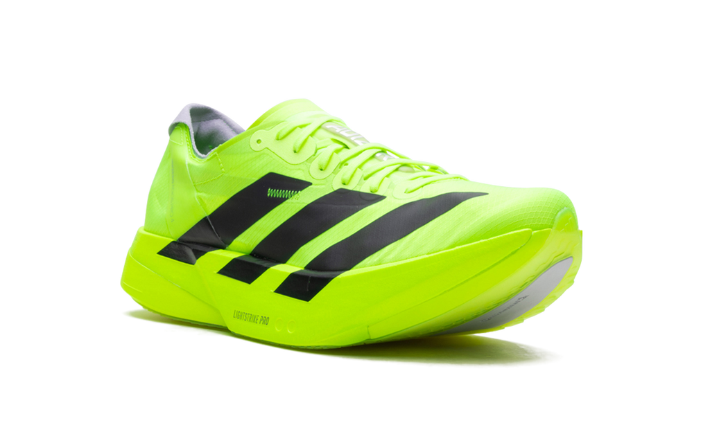 "Lucid Lemon Black" Adizero Adios Pro 4 JR6364 - product image from the listing.