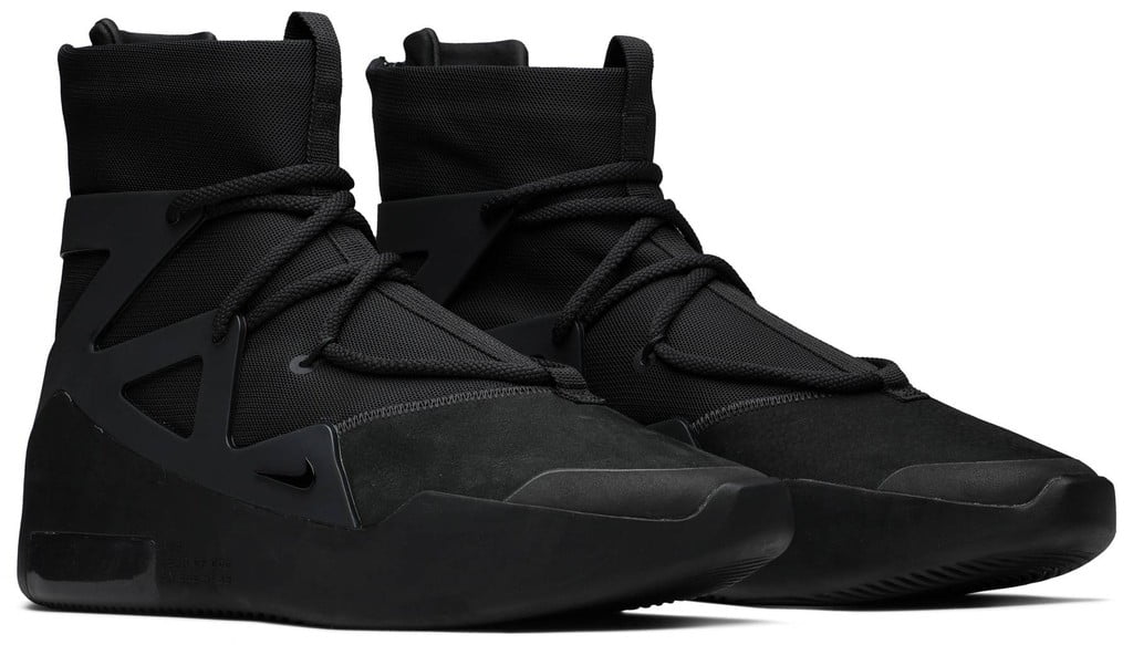 Nike Air Fear of God 1 Triple in Black - product image from the listing.