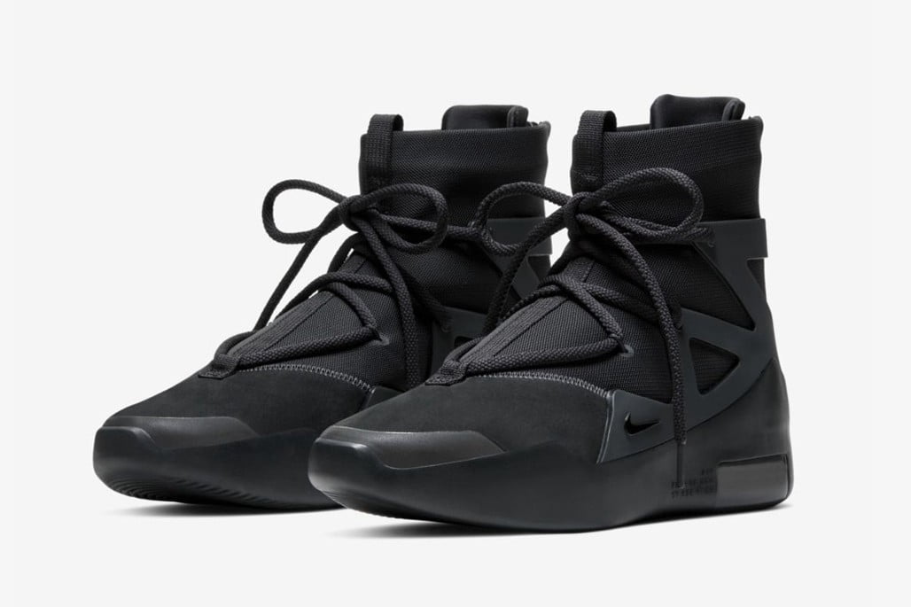 Nike Air Fear of God 1 Triple in Black - product image from the listing.