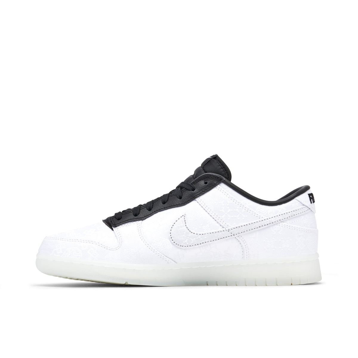 Nike Dunk Low x CLOT x fragment in Black White - product image from the listing.