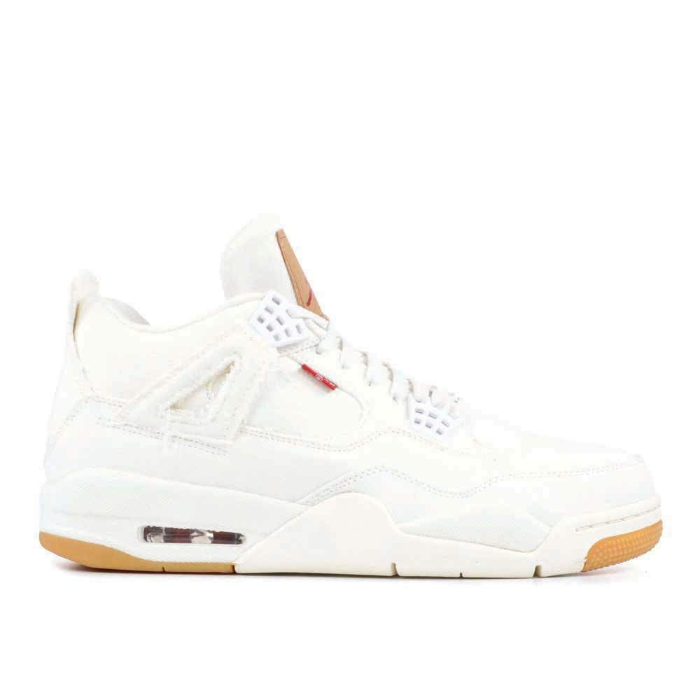 Levi's x Air Jordan 4 Retro 'White Denim' Sneaker - product image from the listing.