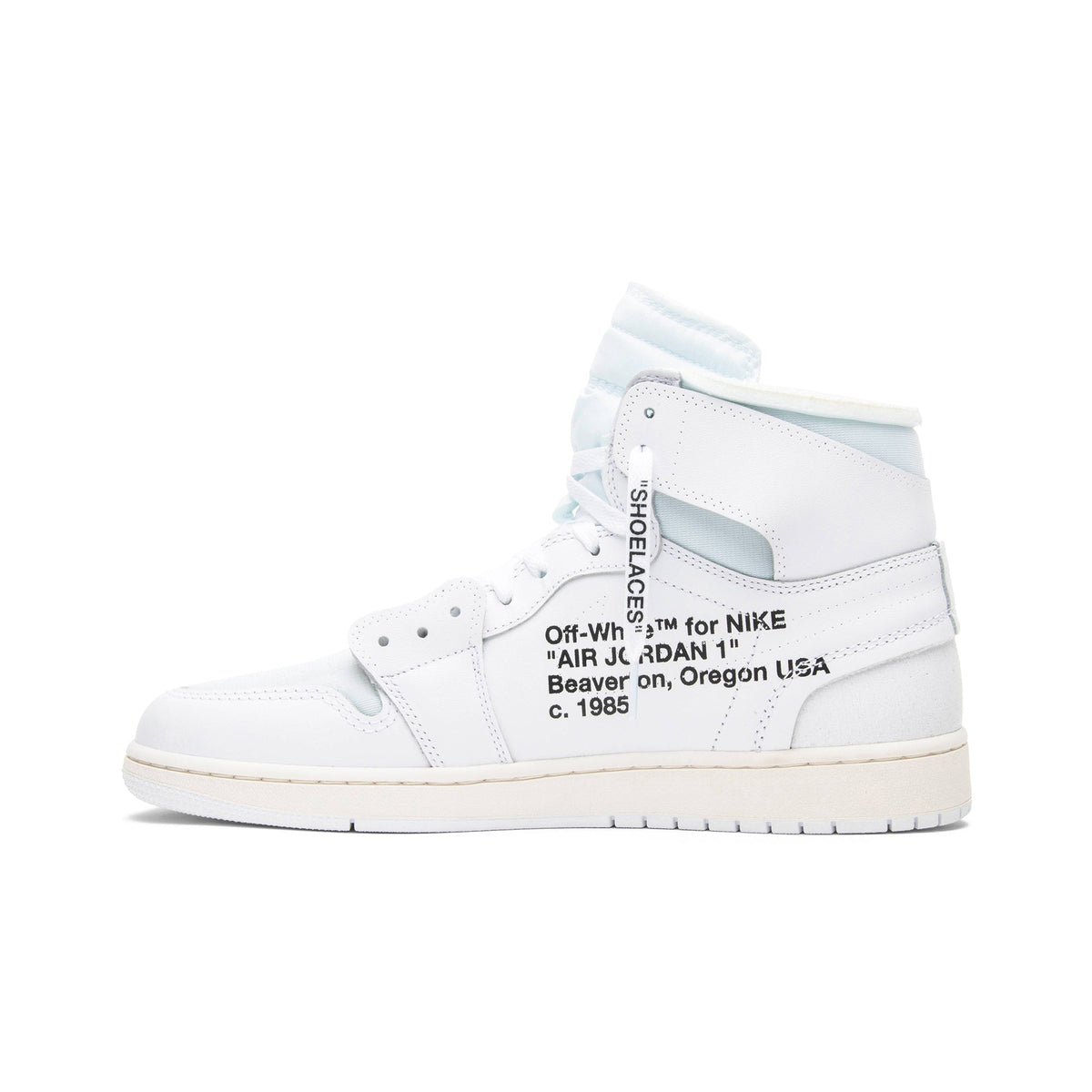Off-White x Air Jordan 1 Retro High OG White 2018 AQ0818-100 - product image from the listing.