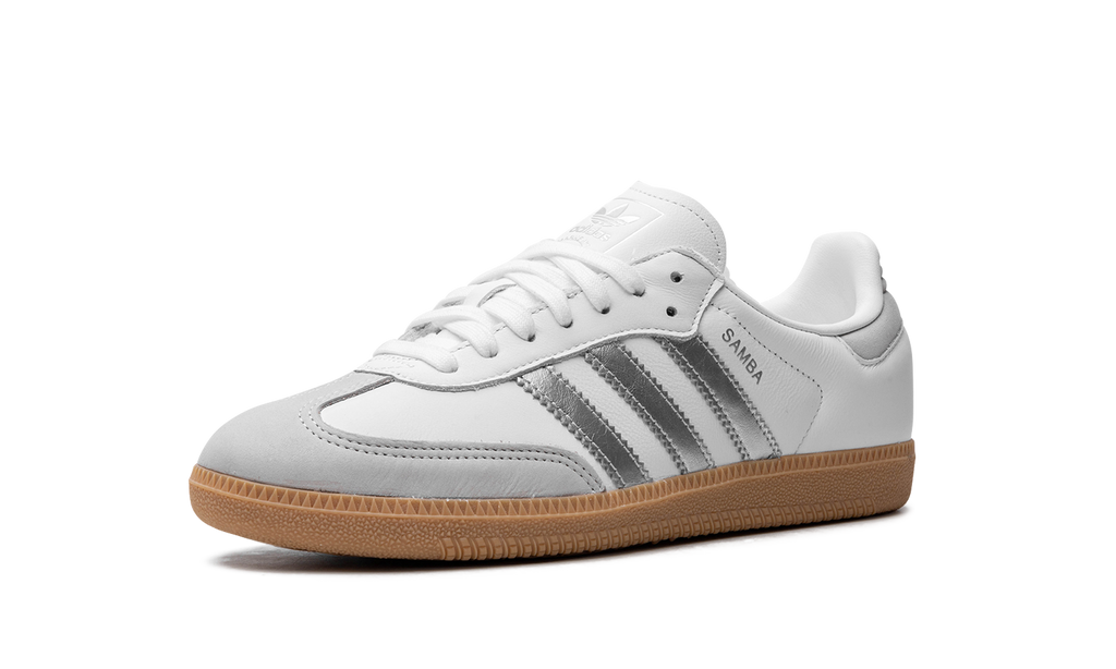 Women's Samba OG "White Silver Metallic Grey" JI2725 - product image from the listing.