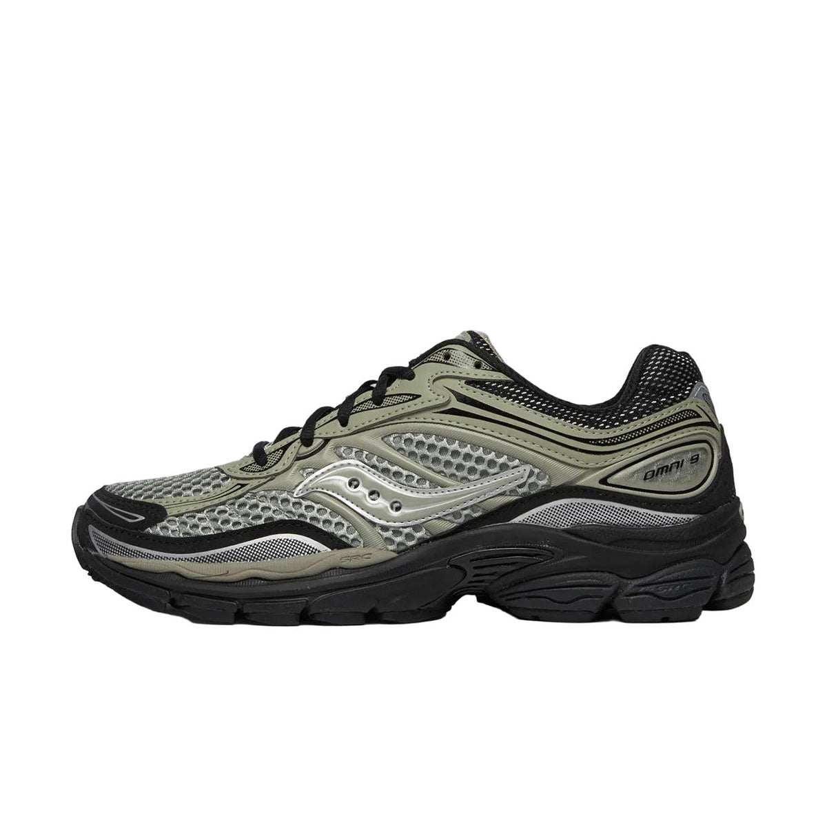 Sage/Black - Saucony Progrid Omni 9 - product image from the listing.