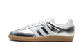 Women's Samba OG "Silver Metallic Cracked Leather" JR0035 - product image from the listing.