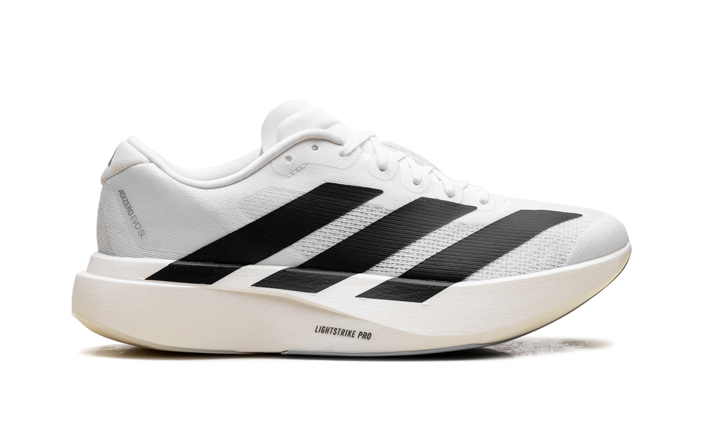 Women's Adizero Evo SL "White Black" JH6208 - product image from the listing.