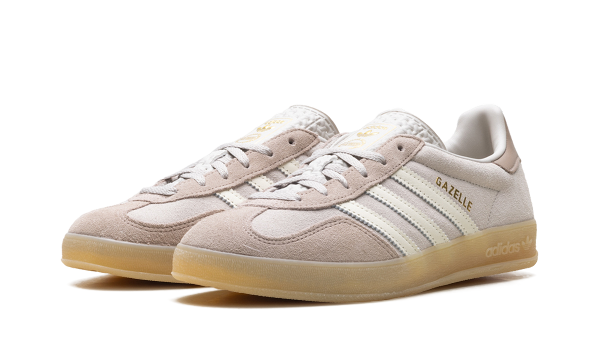 Women's Gazelle Indoor "Light Brown / Off White / Gum" HQ2662 - product image from the listing.