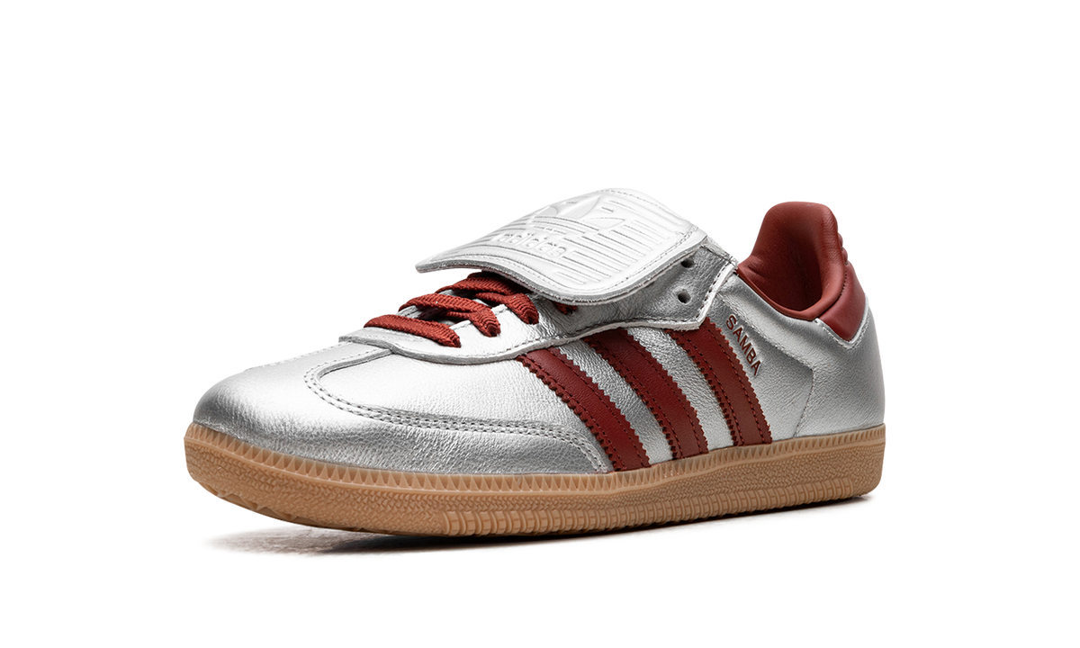 Women's Samba LT "Silver Metallic Ruby Gum" JH5707 - product image from the listing.