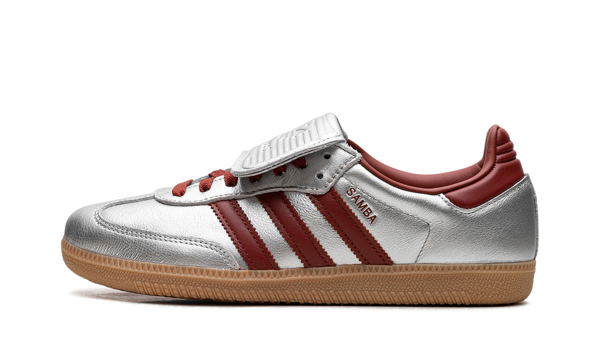 Women's Samba LT "Silver Metallic Ruby Gum" JH5707 - product image from the listing.