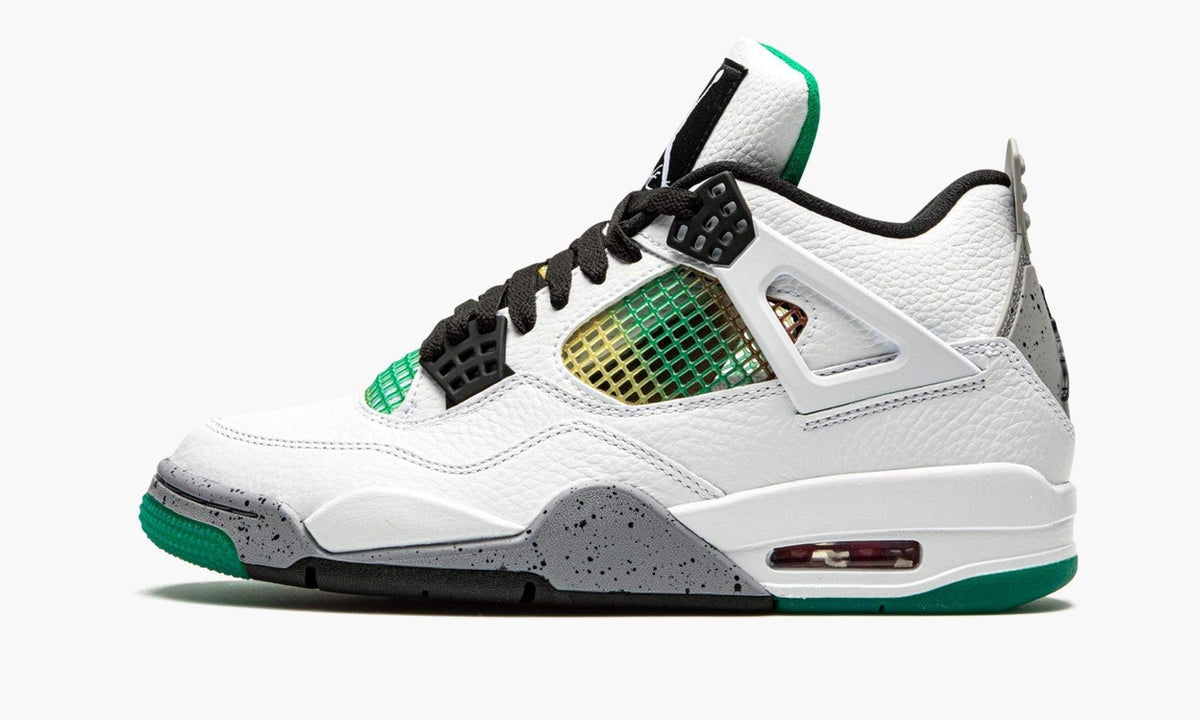 Air Jordan 4 Retro WMNS 'Rasta - Lucid Green' Sneaker - product image from the listing.