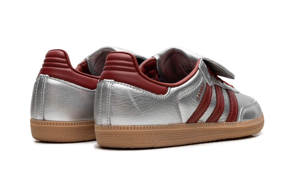 Women's Samba LT "Silver Metallic Ruby Gum" JH5707 - product image from the listing.