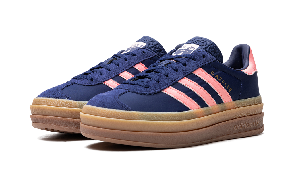 Women's Gazelle Bold "Dark Blue Pink Spark" IG4390 - product image from the listing.